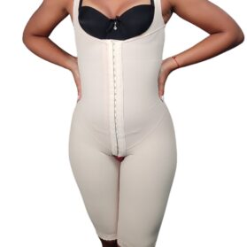 Faja completa alta compresión hasta la rodilla efecto push up postoperatorio uso diario