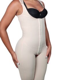 Faja completa alta compresión hasta la rodilla efecto push up postoperatorio uso diario