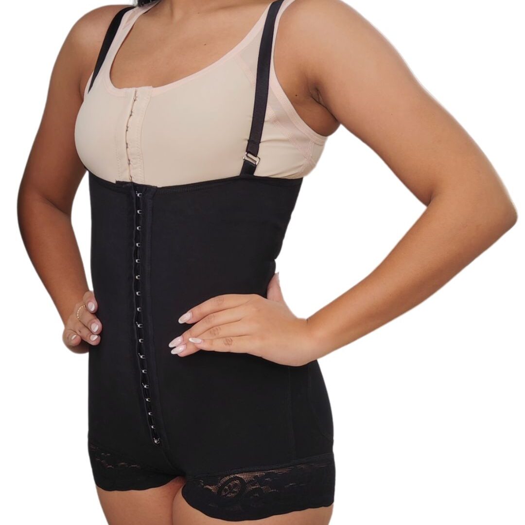 Faja Body Cachetero Postparto de alta compresión control abdomen y levanta glúteos