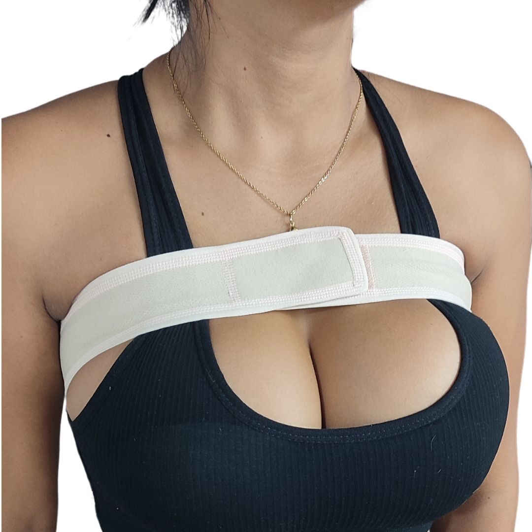 Banda de senos mediana compresión para mastopexia