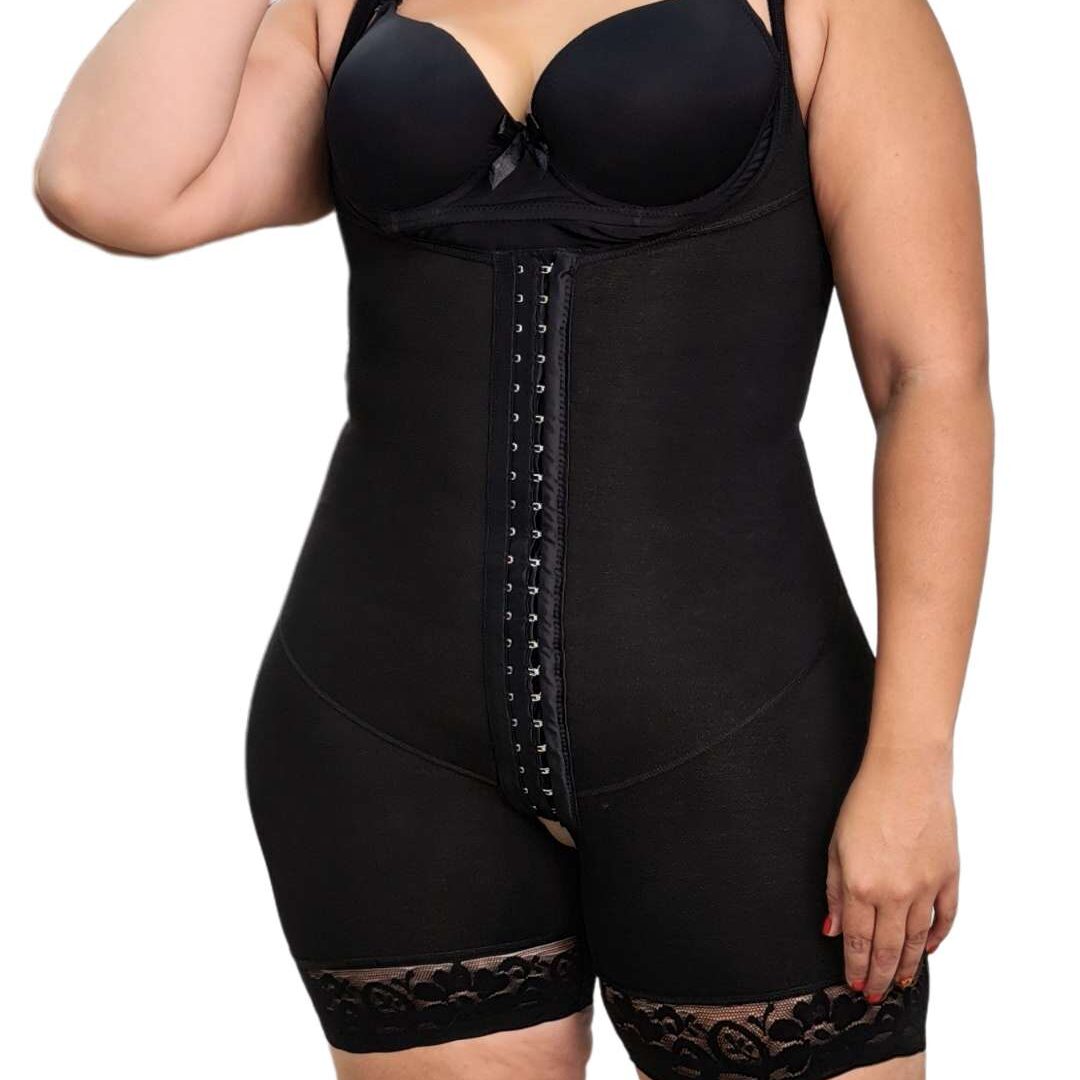 Faja completa alta compresión short para postoperatorio y uso diario control cintura vientre bajo levanta glúteos