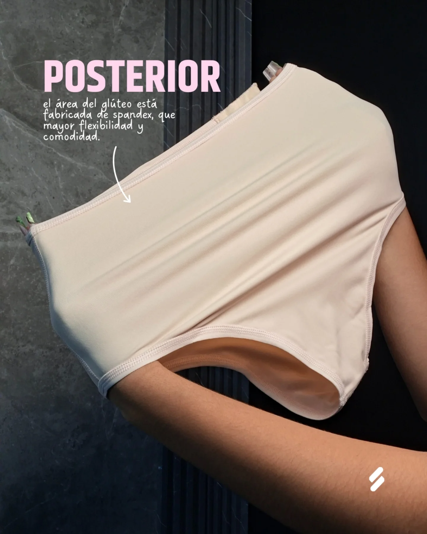 Panty control fuerte parte posterior