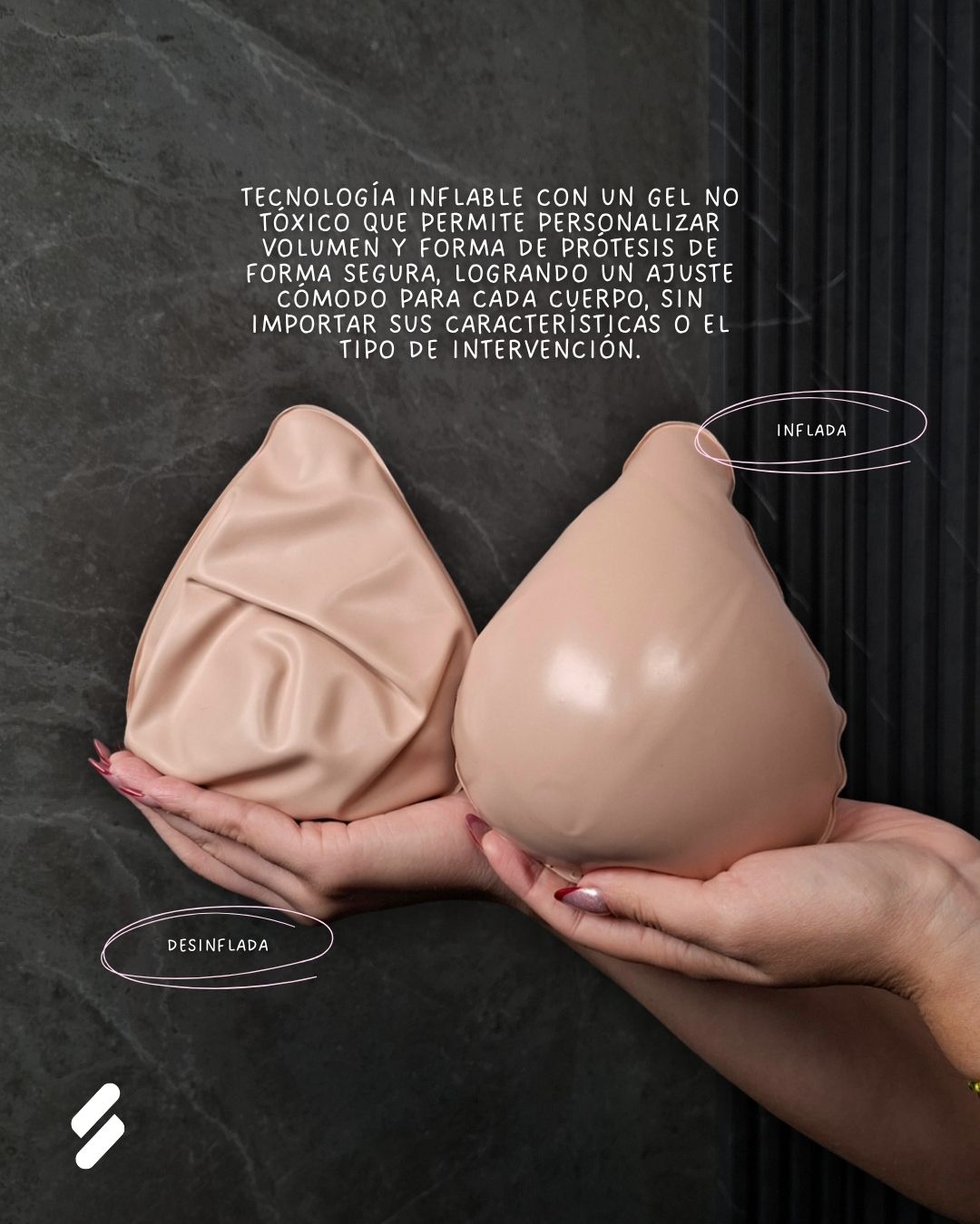 prótesis de seno ajustable